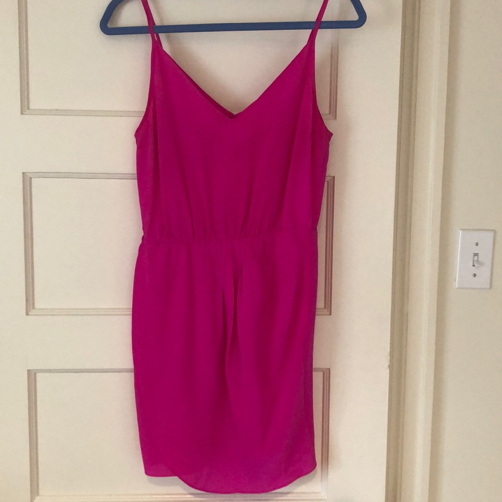 Amanda Uprichard pink silk dress